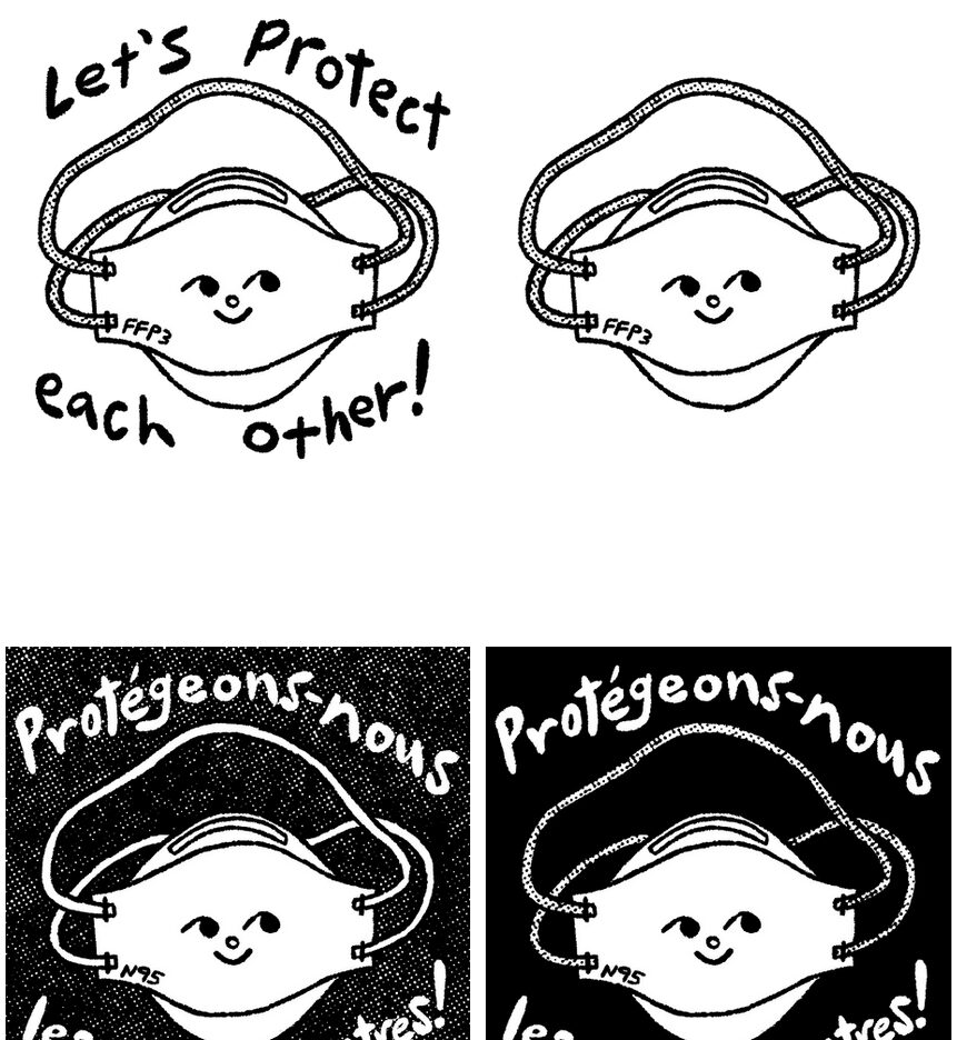Free mask graphics